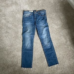 Anthro | Pilcro and the Letterpress Raw Hem Skinny Jeans